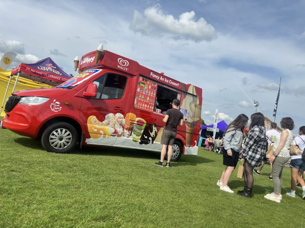 hire van for sport mr whippy